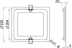 LED PALLADIO - Ceiling